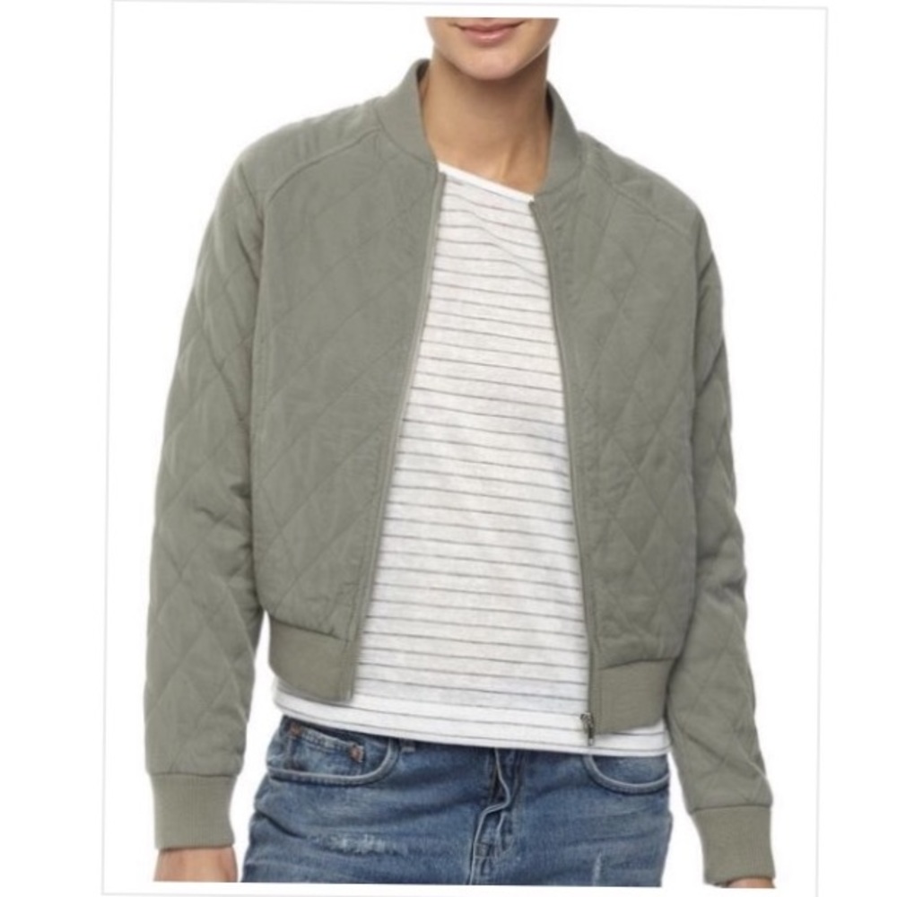 Quilted Bomber Jacket